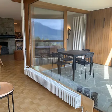 Spacieux De 4,5 Pieces Avec Vue Sur Les Alpes Appartement Crans-Montana