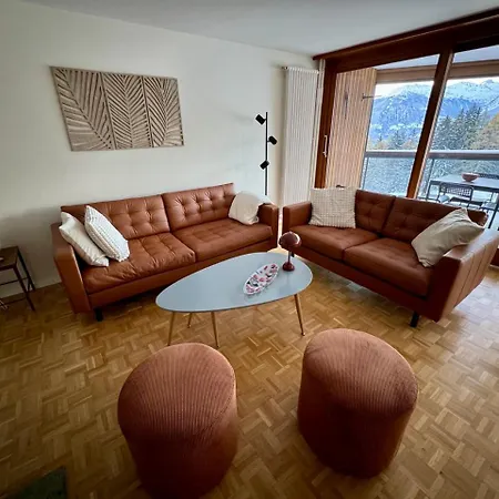 Spacieux De 4,5 Pieces Avec Vue Sur Les Alpes * Crans-Montana